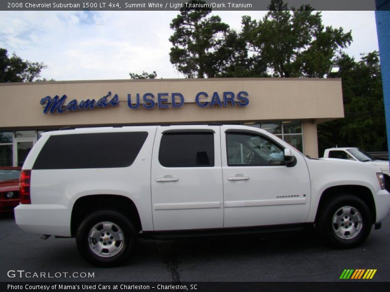 Summit White / Light Titanium/Dark Titanium 2008 Chevrolet Suburban 1500 LT 4x4