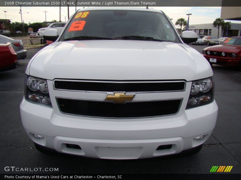 Summit White / Light Titanium/Dark Titanium 2008 Chevrolet Suburban 1500 LT 4x4