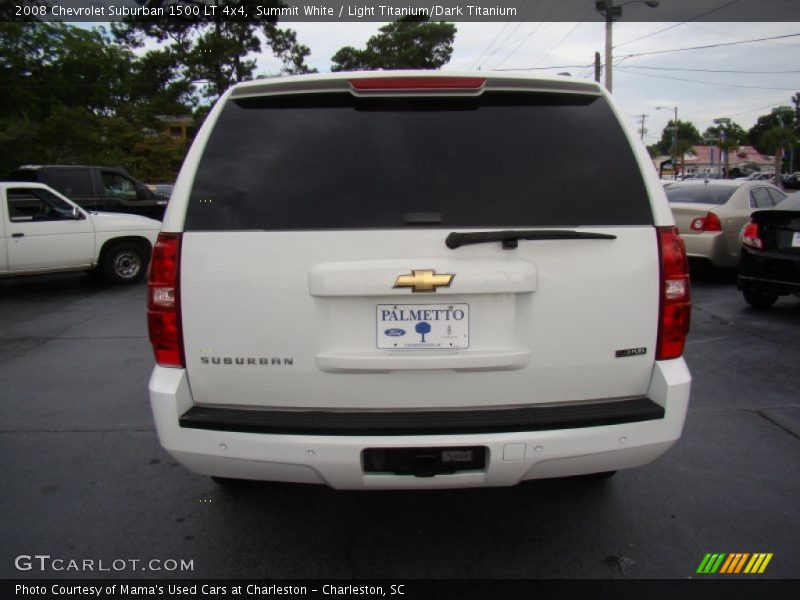 Summit White / Light Titanium/Dark Titanium 2008 Chevrolet Suburban 1500 LT 4x4