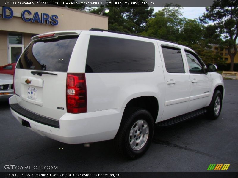 Summit White / Light Titanium/Dark Titanium 2008 Chevrolet Suburban 1500 LT 4x4