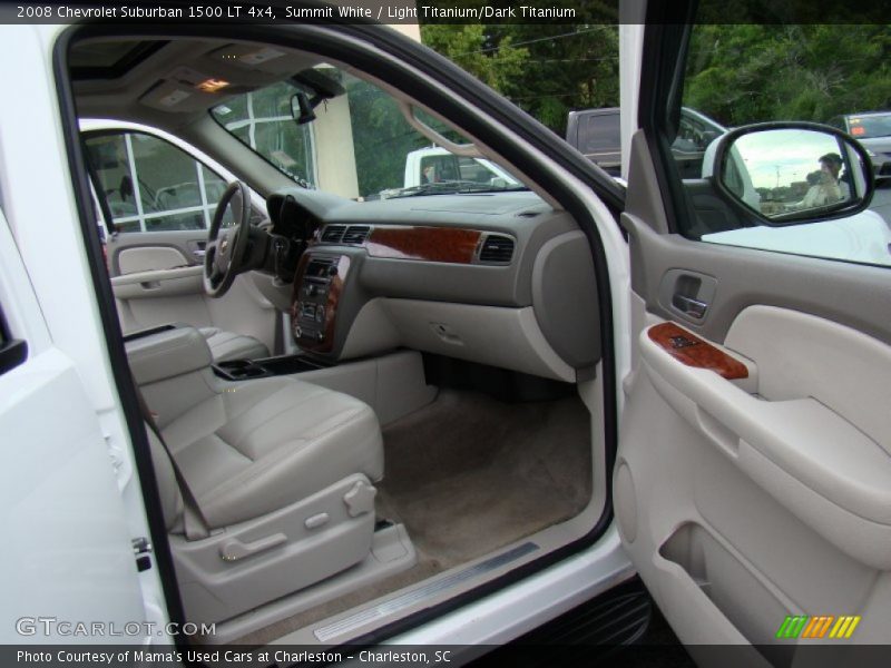 Summit White / Light Titanium/Dark Titanium 2008 Chevrolet Suburban 1500 LT 4x4