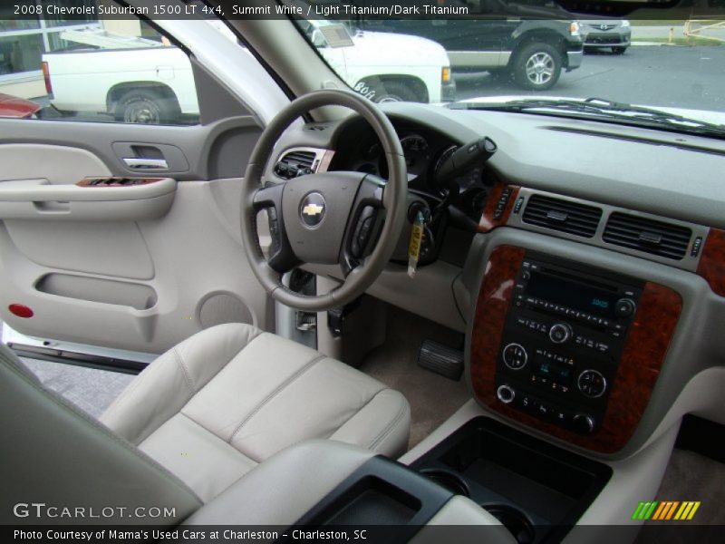 Summit White / Light Titanium/Dark Titanium 2008 Chevrolet Suburban 1500 LT 4x4