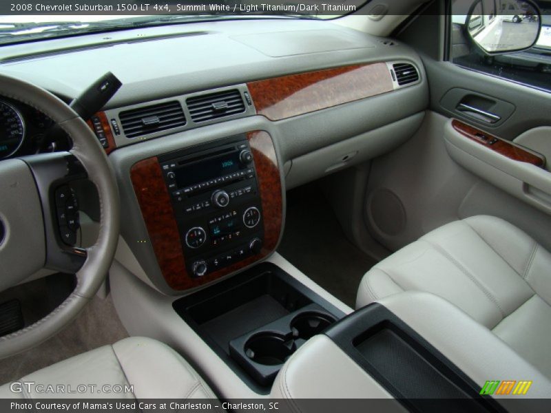 Summit White / Light Titanium/Dark Titanium 2008 Chevrolet Suburban 1500 LT 4x4