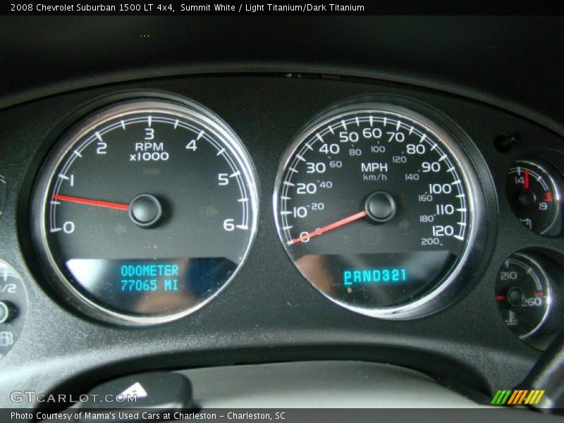 Summit White / Light Titanium/Dark Titanium 2008 Chevrolet Suburban 1500 LT 4x4