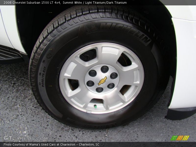 Summit White / Light Titanium/Dark Titanium 2008 Chevrolet Suburban 1500 LT 4x4