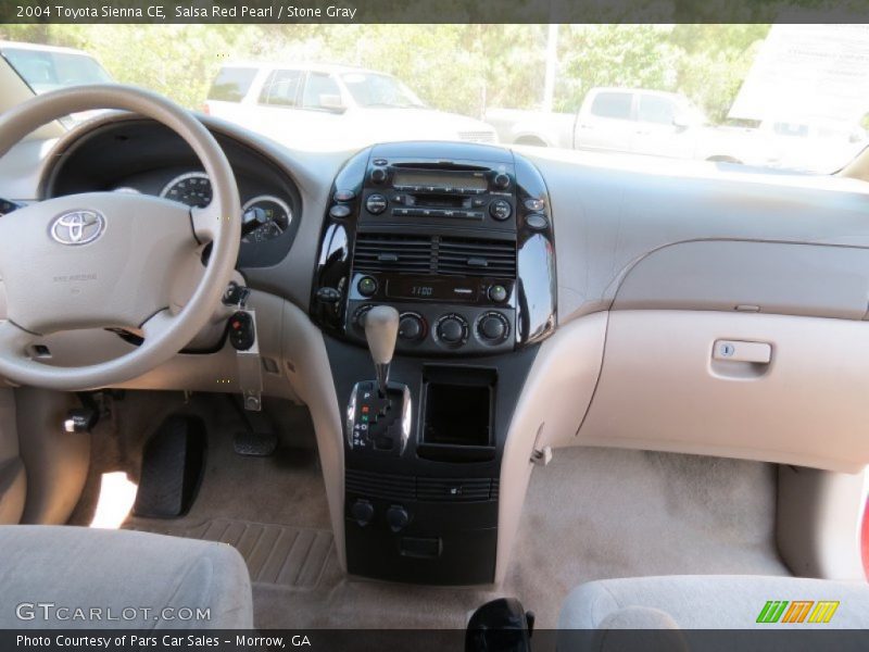 Salsa Red Pearl / Stone Gray 2004 Toyota Sienna CE