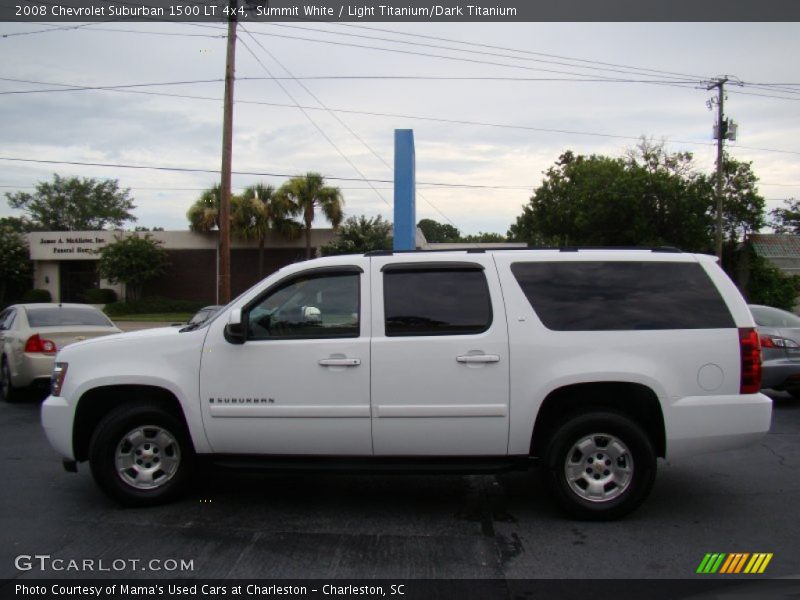 Summit White / Light Titanium/Dark Titanium 2008 Chevrolet Suburban 1500 LT 4x4