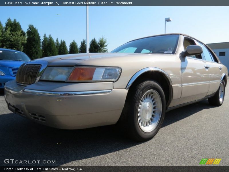 Harvest Gold Metallic / Medium Parchment 1998 Mercury Grand Marquis LS