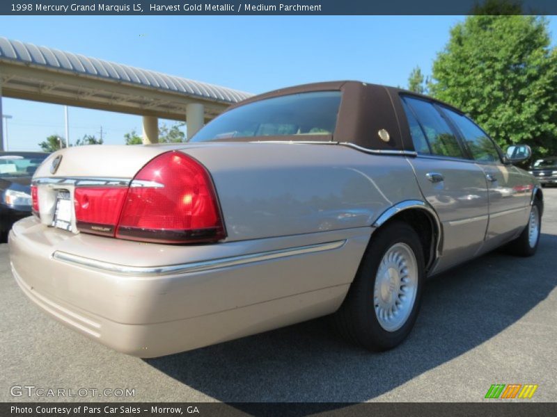 Harvest Gold Metallic / Medium Parchment 1998 Mercury Grand Marquis LS