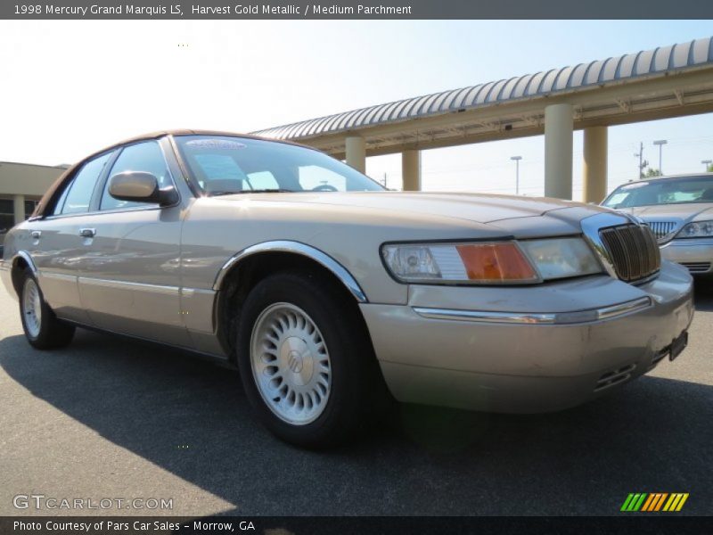 Harvest Gold Metallic / Medium Parchment 1998 Mercury Grand Marquis LS