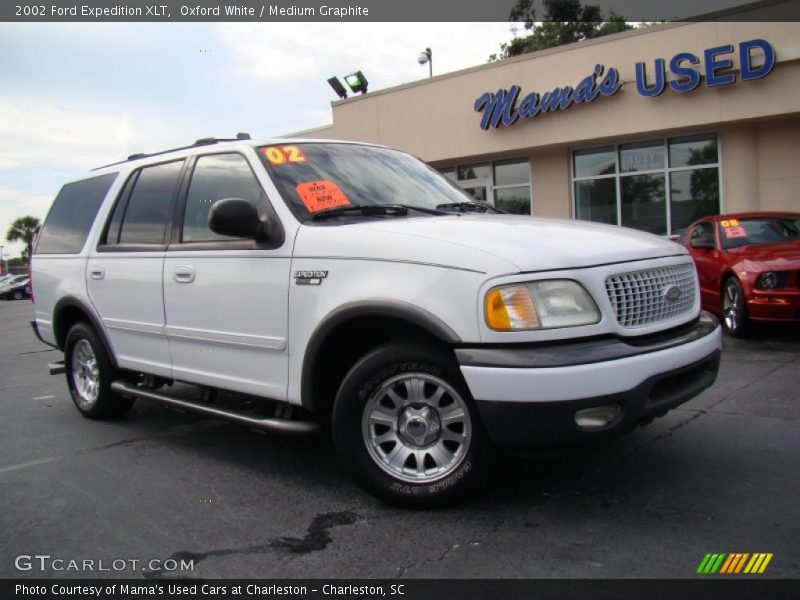 Oxford White / Medium Graphite 2002 Ford Expedition XLT