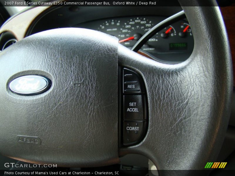 Oxford White / Deep Red 2007 Ford E Series Cutaway E350 Commercial Passenger Bus