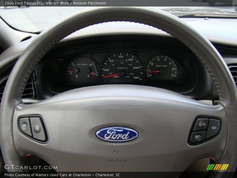 Vibrant White / Medium Parchment 2000 Ford Taurus SEL