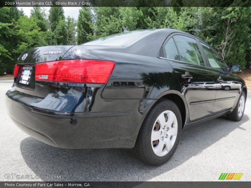 Ebony Black / Gray 2009 Hyundai Sonata GLS