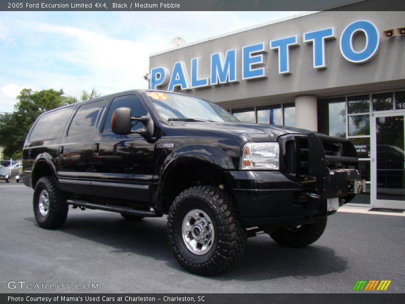 Black / Medium Pebble 2005 Ford Excursion Limited 4X4