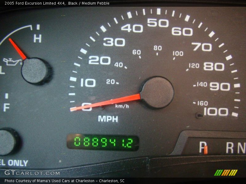 Black / Medium Pebble 2005 Ford Excursion Limited 4X4