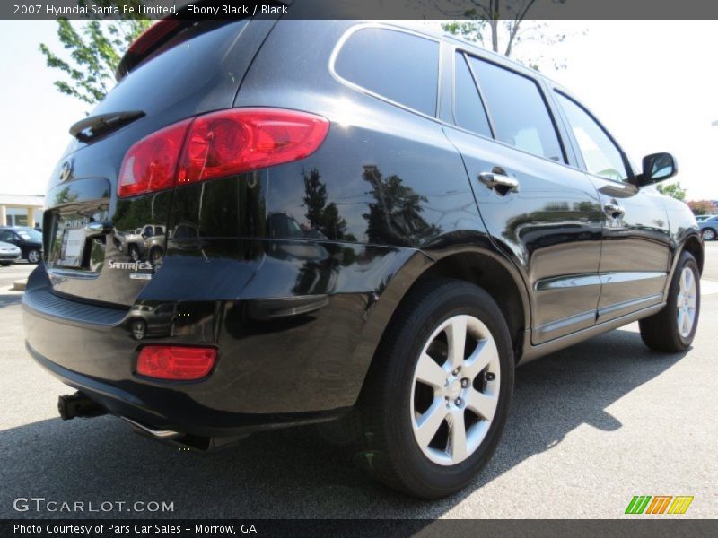 Ebony Black / Black 2007 Hyundai Santa Fe Limited
