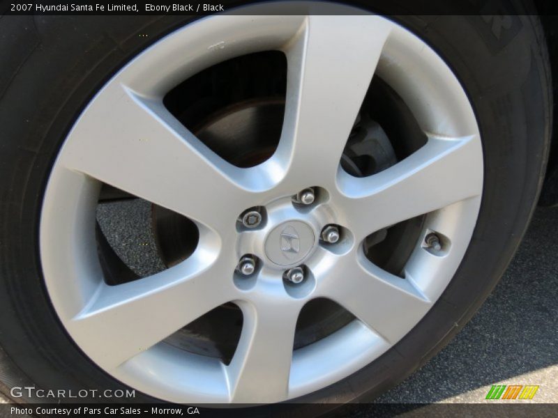 Ebony Black / Black 2007 Hyundai Santa Fe Limited