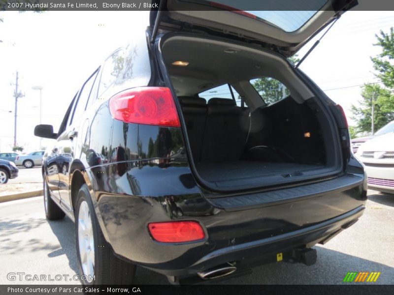Ebony Black / Black 2007 Hyundai Santa Fe Limited