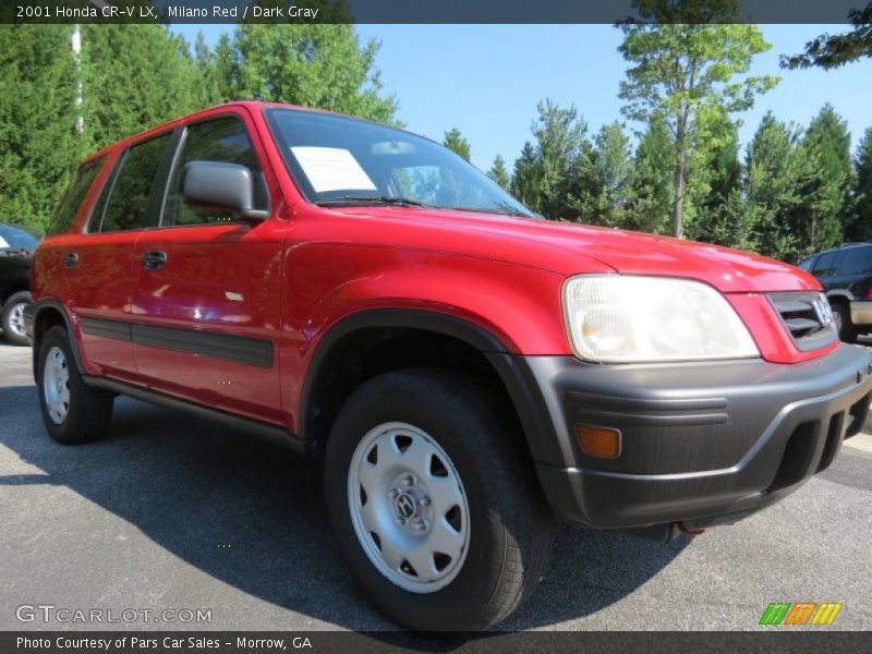 Milano Red / Dark Gray 2001 Honda CR-V LX