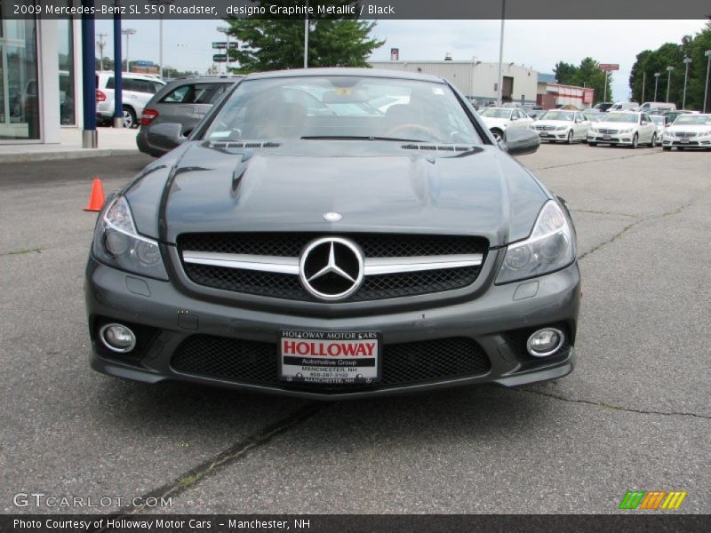 designo Graphite Metallic / Black 2009 Mercedes-Benz SL 550 Roadster