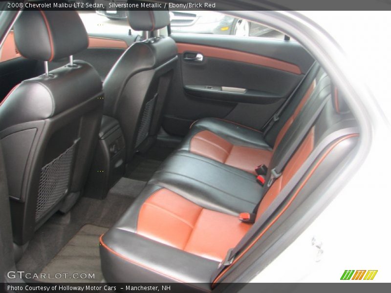 Silverstone Metallic / Ebony/Brick Red 2008 Chevrolet Malibu LTZ Sedan