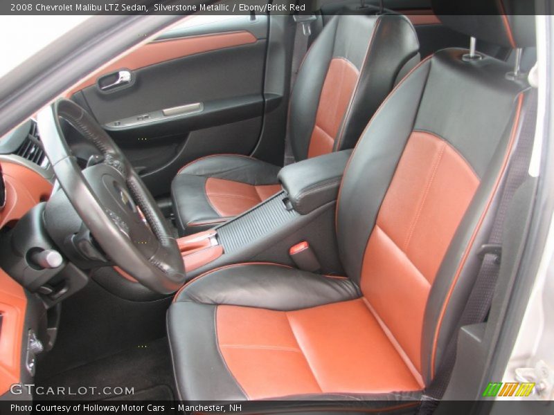 Silverstone Metallic / Ebony/Brick Red 2008 Chevrolet Malibu LTZ Sedan
