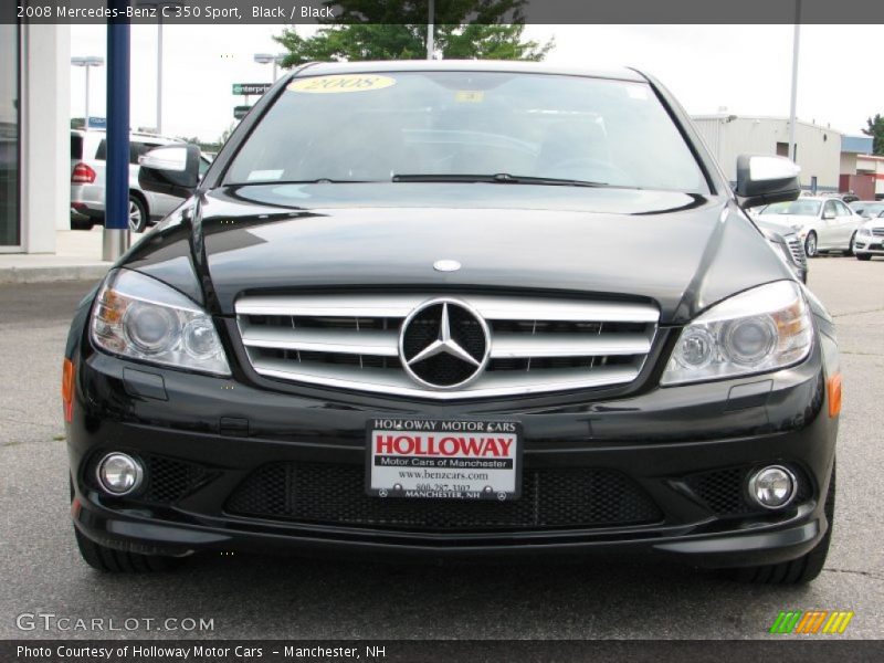 Black / Black 2008 Mercedes-Benz C 350 Sport
