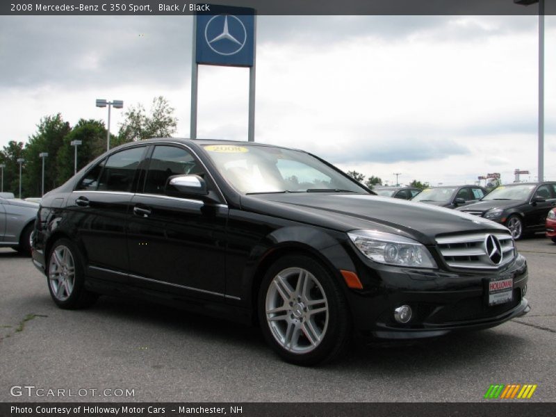 Black / Black 2008 Mercedes-Benz C 350 Sport
