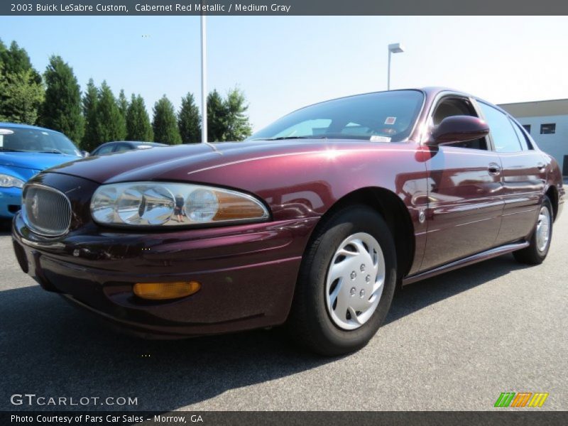 Cabernet Red Metallic / Medium Gray 2003 Buick LeSabre Custom