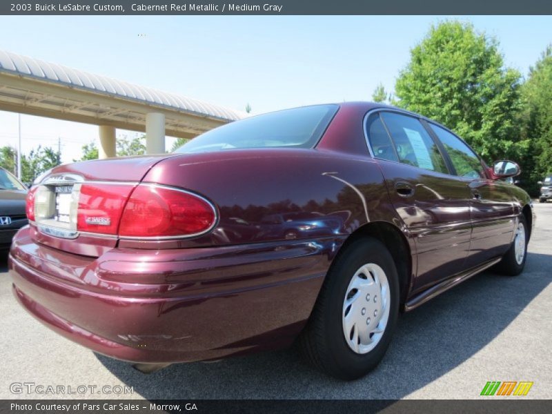 Cabernet Red Metallic / Medium Gray 2003 Buick LeSabre Custom