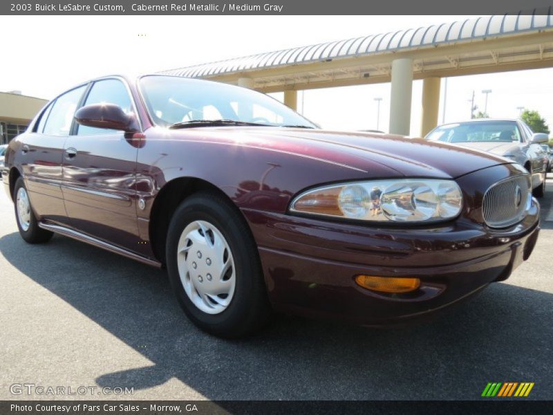 Cabernet Red Metallic / Medium Gray 2003 Buick LeSabre Custom