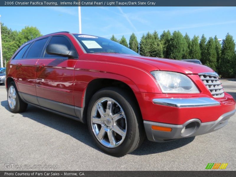 Inferno Red Crystal Pearl / Light Taupe/Dark Slate Gray 2006 Chrysler Pacifica Touring