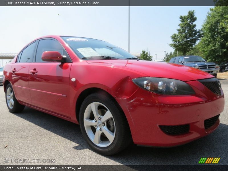 Velocity Red Mica / Black 2006 Mazda MAZDA3 i Sedan