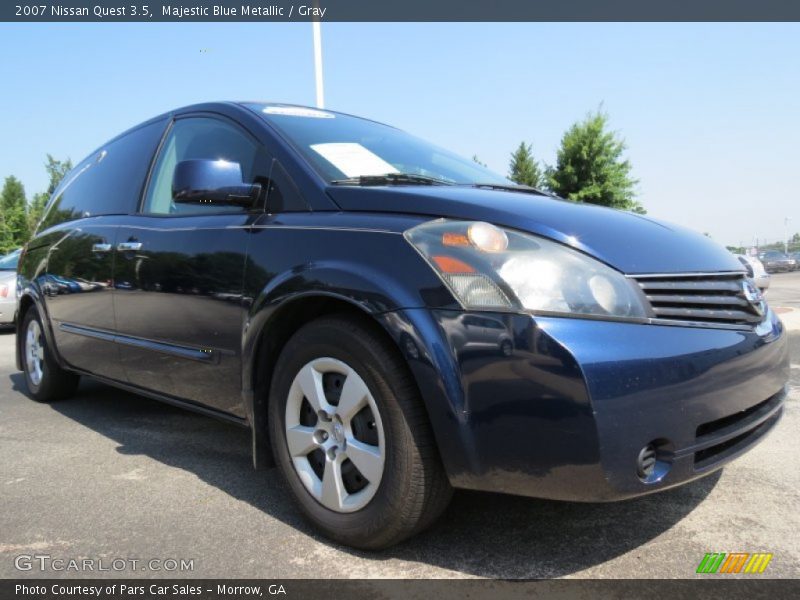 Majestic Blue Metallic / Gray 2007 Nissan Quest 3.5
