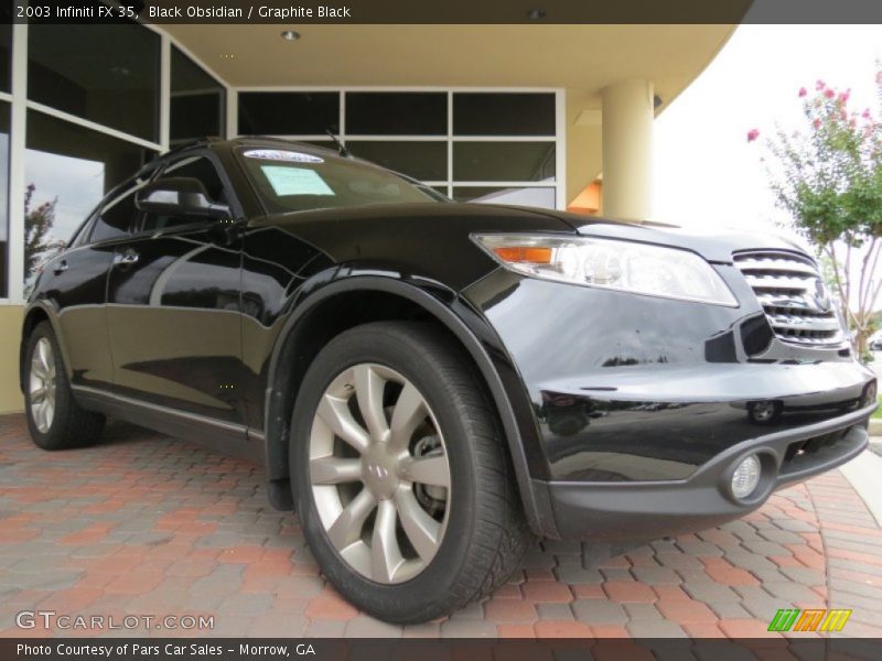 Black Obsidian / Graphite Black 2003 Infiniti FX 35