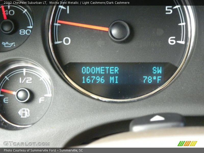 Mocha Steel Metallic / Light Cashmere/Dark Cashmere 2012 Chevrolet Suburban LT