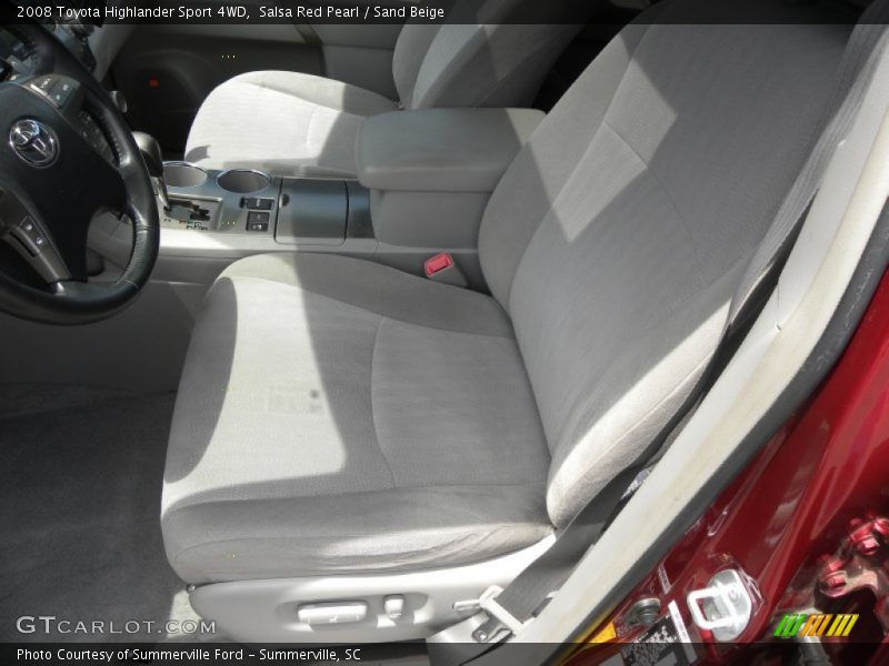 Salsa Red Pearl / Sand Beige 2008 Toyota Highlander Sport 4WD