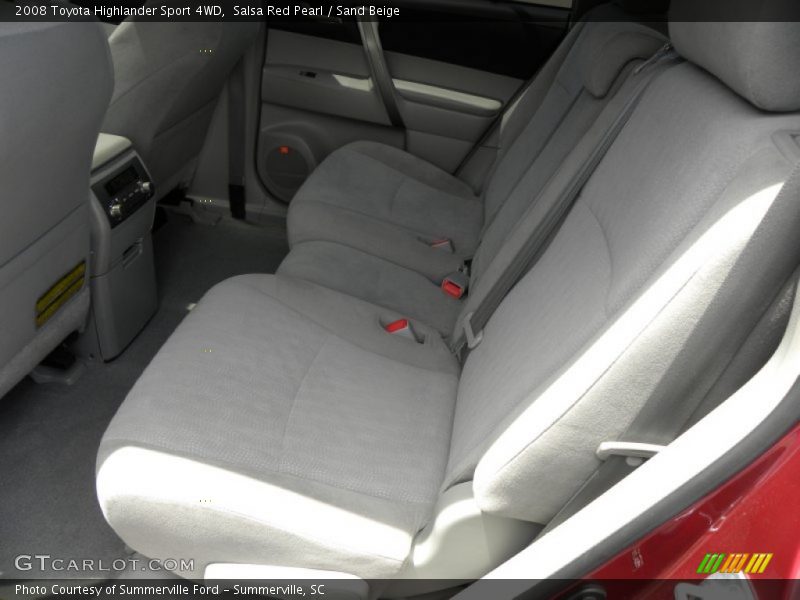 Salsa Red Pearl / Sand Beige 2008 Toyota Highlander Sport 4WD