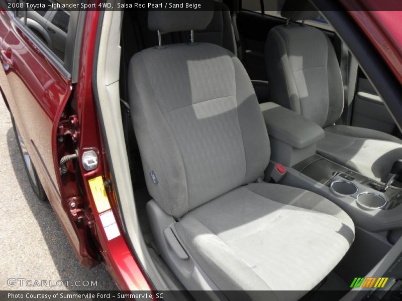 Salsa Red Pearl / Sand Beige 2008 Toyota Highlander Sport 4WD