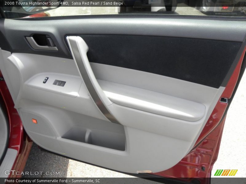 Salsa Red Pearl / Sand Beige 2008 Toyota Highlander Sport 4WD