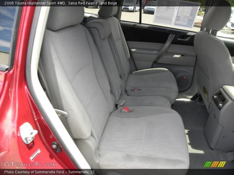 Salsa Red Pearl / Sand Beige 2008 Toyota Highlander Sport 4WD
