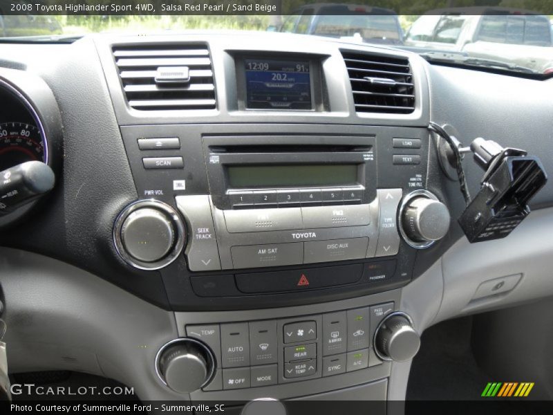 Salsa Red Pearl / Sand Beige 2008 Toyota Highlander Sport 4WD
