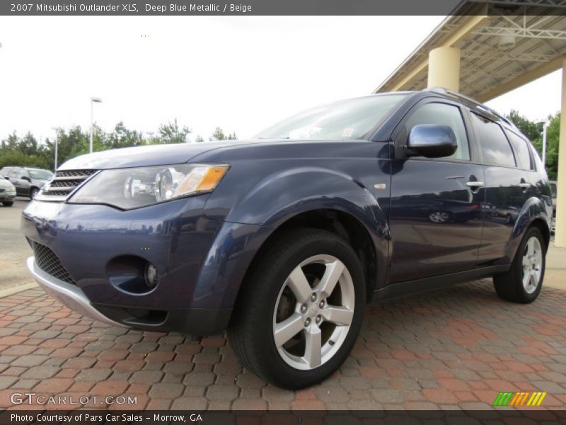 Deep Blue Metallic / Beige 2007 Mitsubishi Outlander XLS