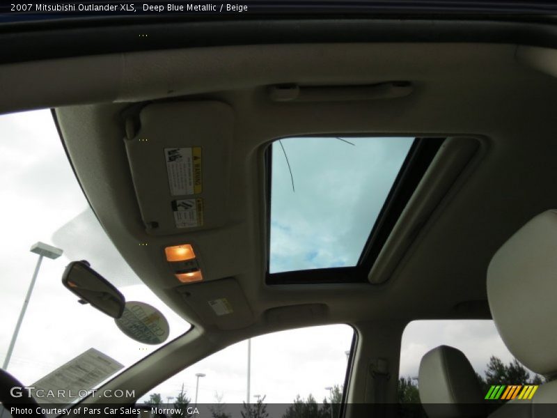 Deep Blue Metallic / Beige 2007 Mitsubishi Outlander XLS