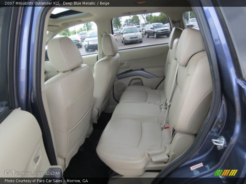 Deep Blue Metallic / Beige 2007 Mitsubishi Outlander XLS