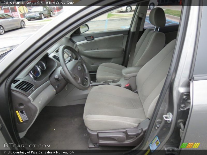 Willow Gray / Gray 2010 Hyundai Sonata GLS
