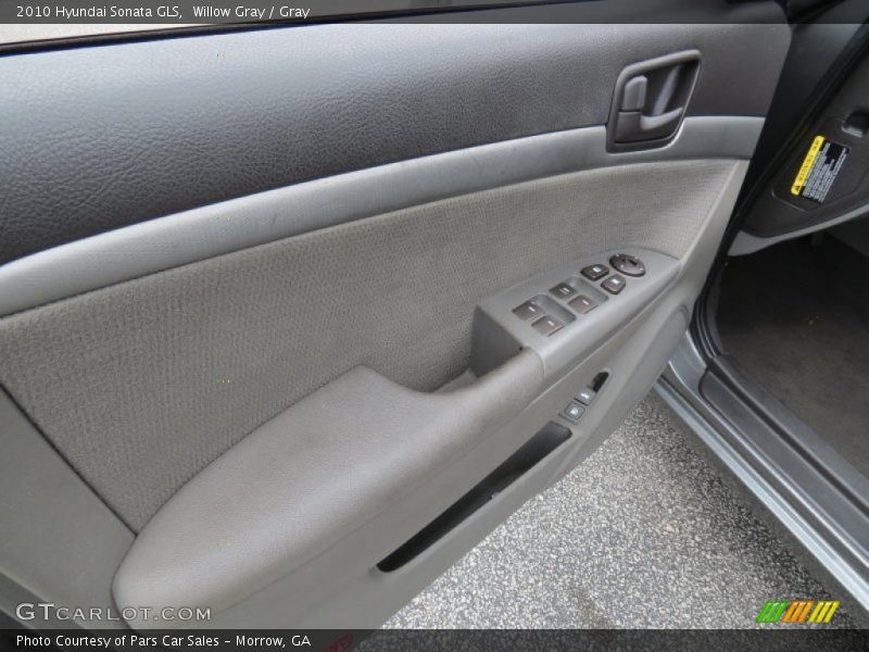 Willow Gray / Gray 2010 Hyundai Sonata GLS