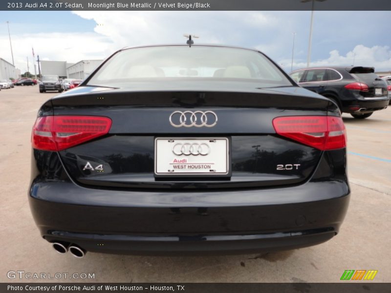 Moonlight Blue Metallic / Velvet Beige/Black 2013 Audi A4 2.0T Sedan