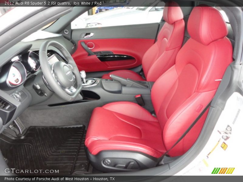 Front Seat of 2012 R8 Spyder 5.2 FSI quattro